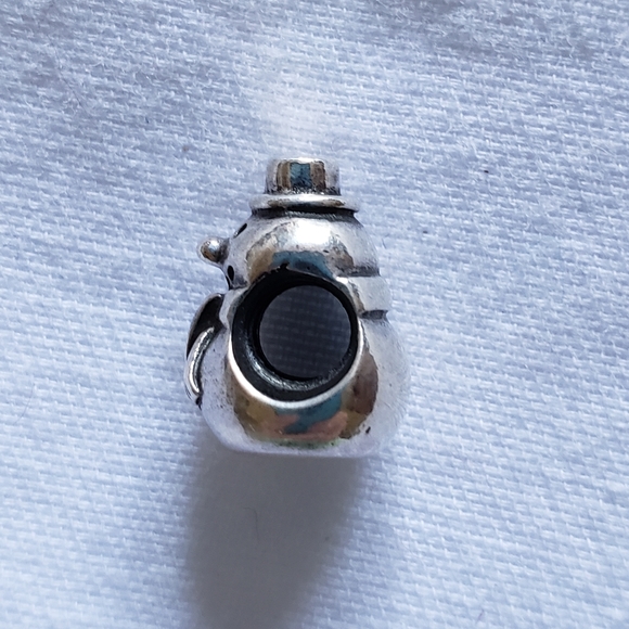 Like New Sterling Pandora Retired Snowman Charm - Picture 5 of 8